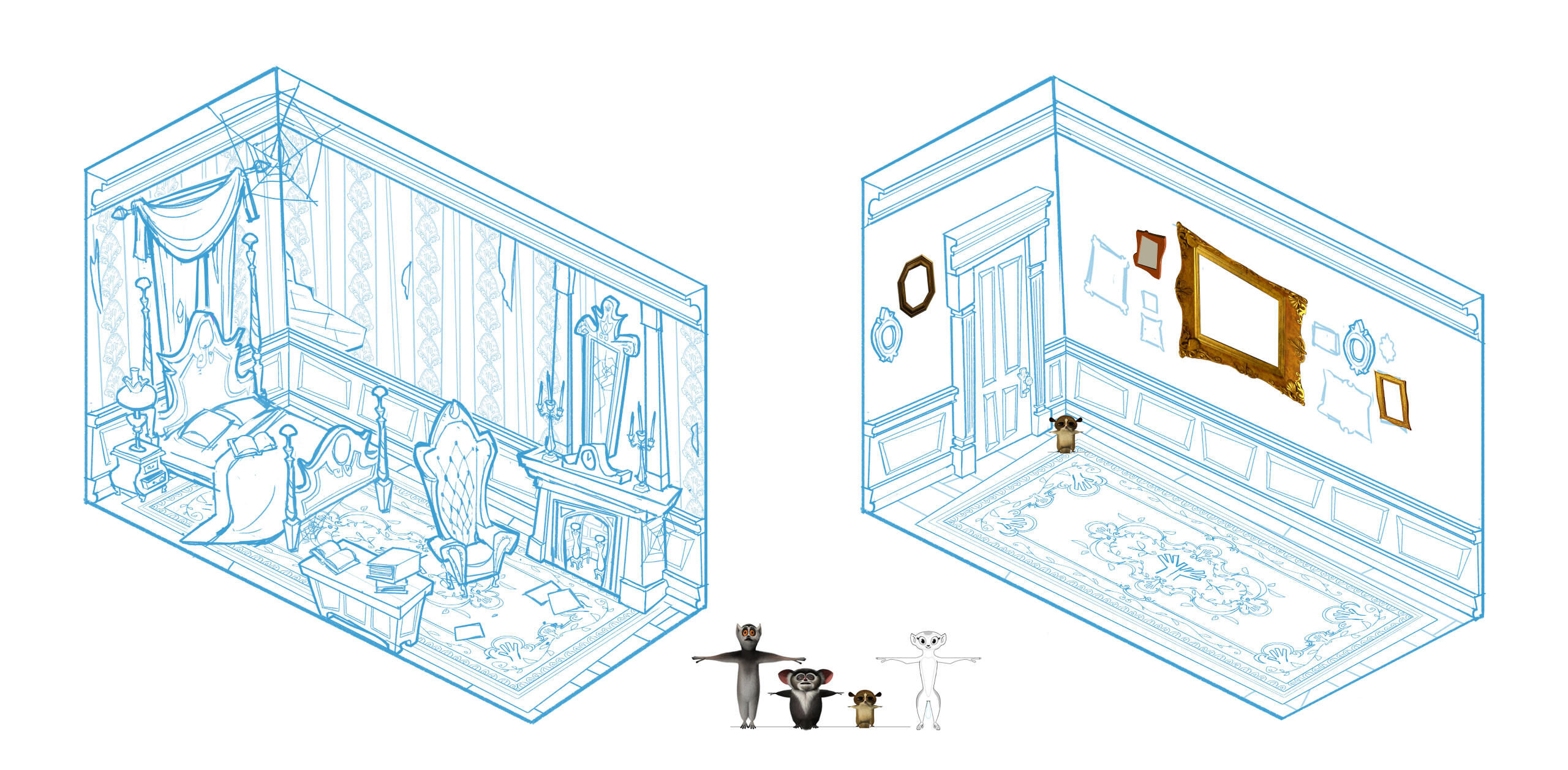 King Julian - Set Design (Haunted House Rough) King Julian - Set Design (Haunted House Rough)