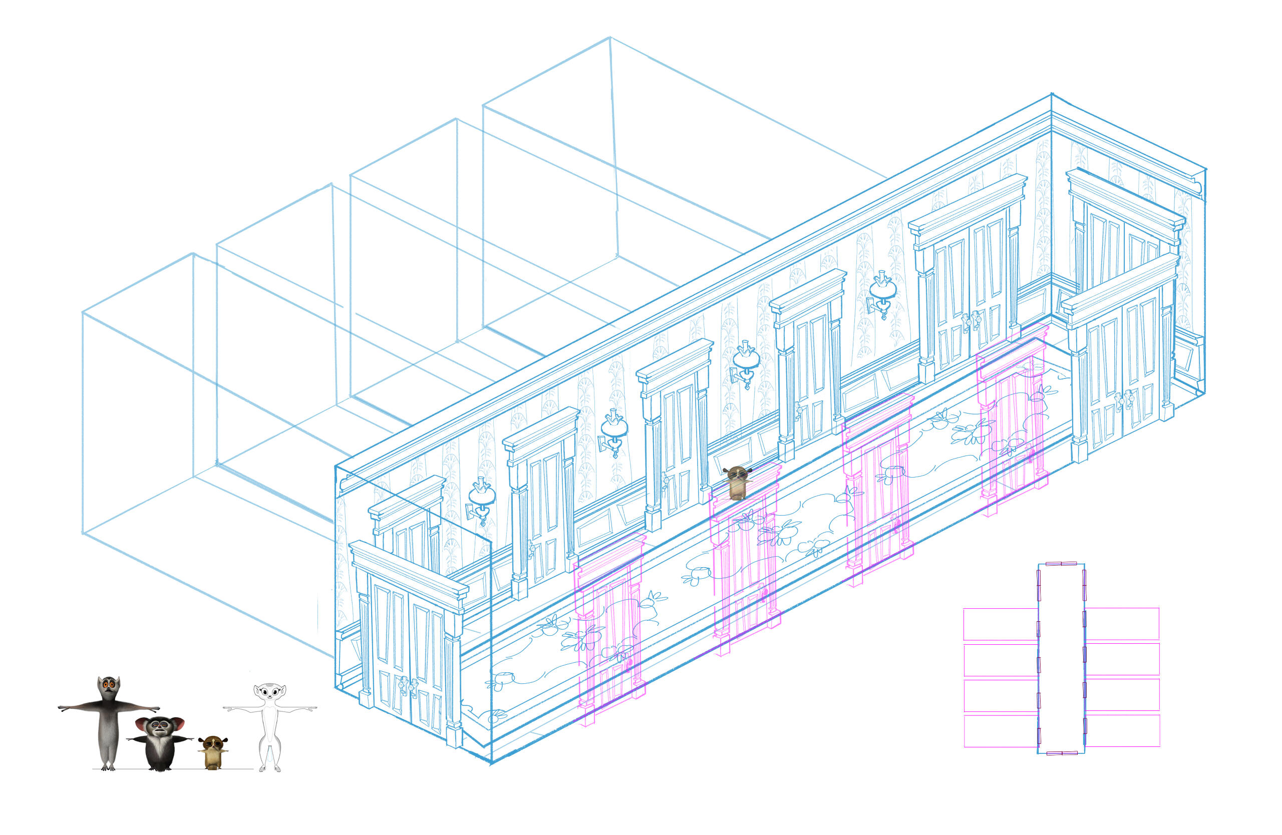 King Julian - Set Design (Haunted House Rough) King Julian - Set Design (Haunted House Rough)