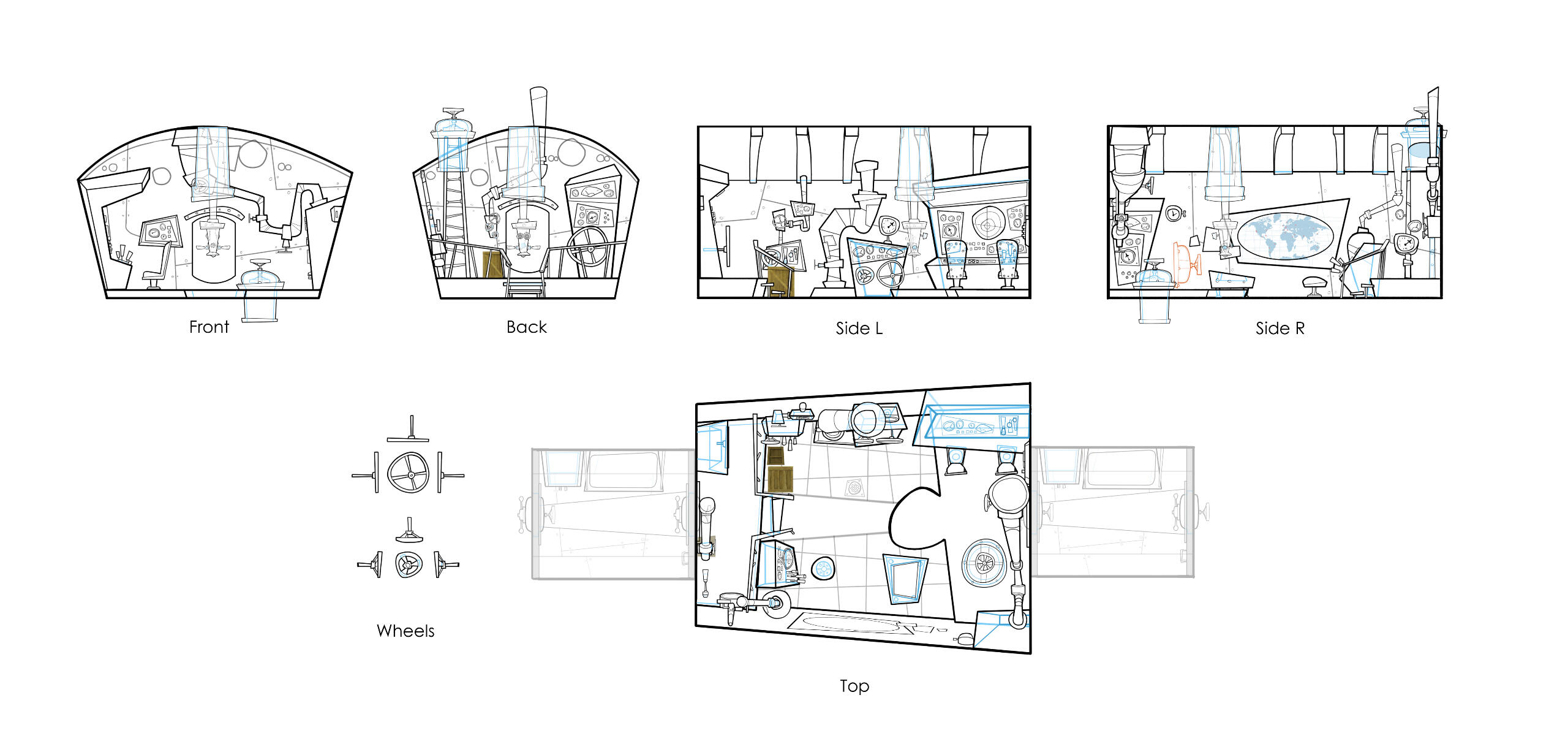 King Julian - Set Design (Submarine Interior) King Julian - Set Design (Submarine Interior)